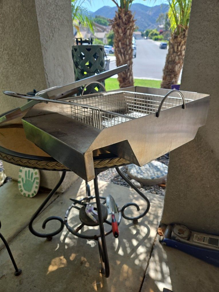 Fish Fryer For Grill Or Xtra Side Burner