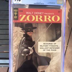 Zorro #1 (1966) CGC 9.6 — White Pages; Guy Williams Photo Cover; Gold Key