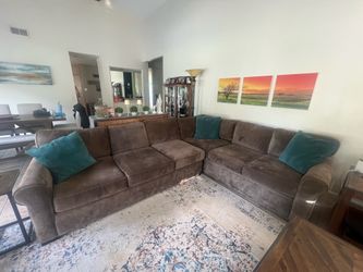 Sectional Couch with Ottoman $400 OBO