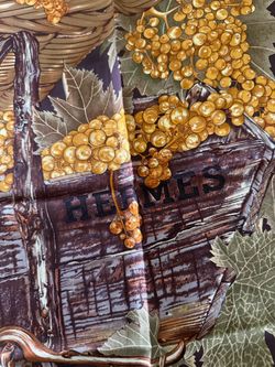 Hermes Vendanges Harvest Silk Scarf.