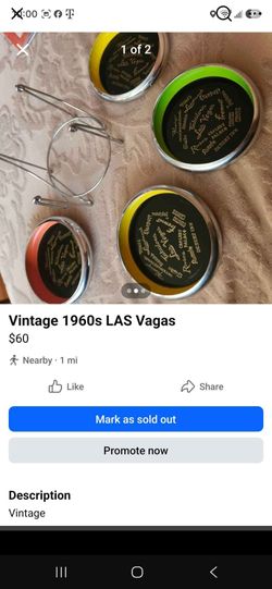 Vintage Los Vegas ashtray