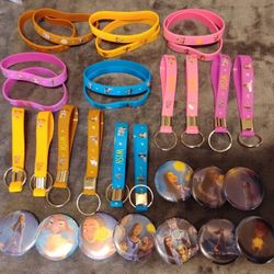 Wish Bracelets,Pins and Keychains 
