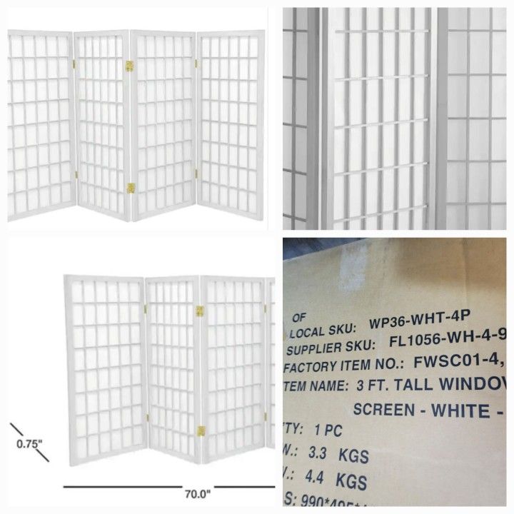 Brand New 3ft Short Window Pane 4 Panel For Sale.
