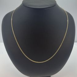 10K GOLD CUBAN CHAIN. NEW.