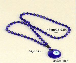 Buy1get1 Vintage-Inspired Blue Eye  Necklace - Trendy & Creative, Plastic with Black Bead Accents, Perfect for Daily Wear or Gifting, All-Season Acc