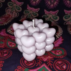 Cube Of Hearts Scented Candle 