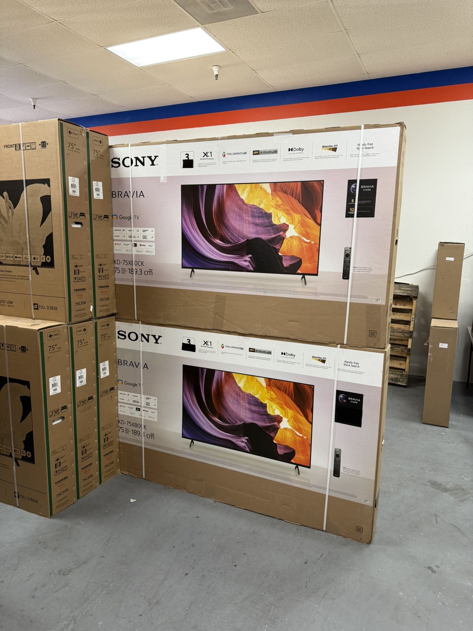 75” Sony Bravia X80K 4K UHD Smart Google Tv