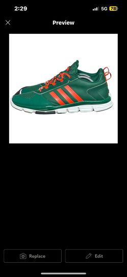 Adidas SPEED TRAINERS Player Issued Miami Hurricanes TEAM EXCLUSIVE SIZE 14 RARE
