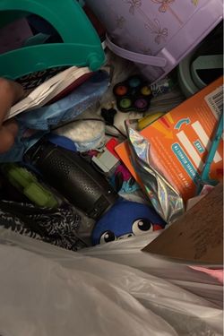 Bag of toys & random kid items
