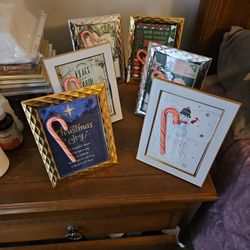Framed Christmas Cards With Resin 