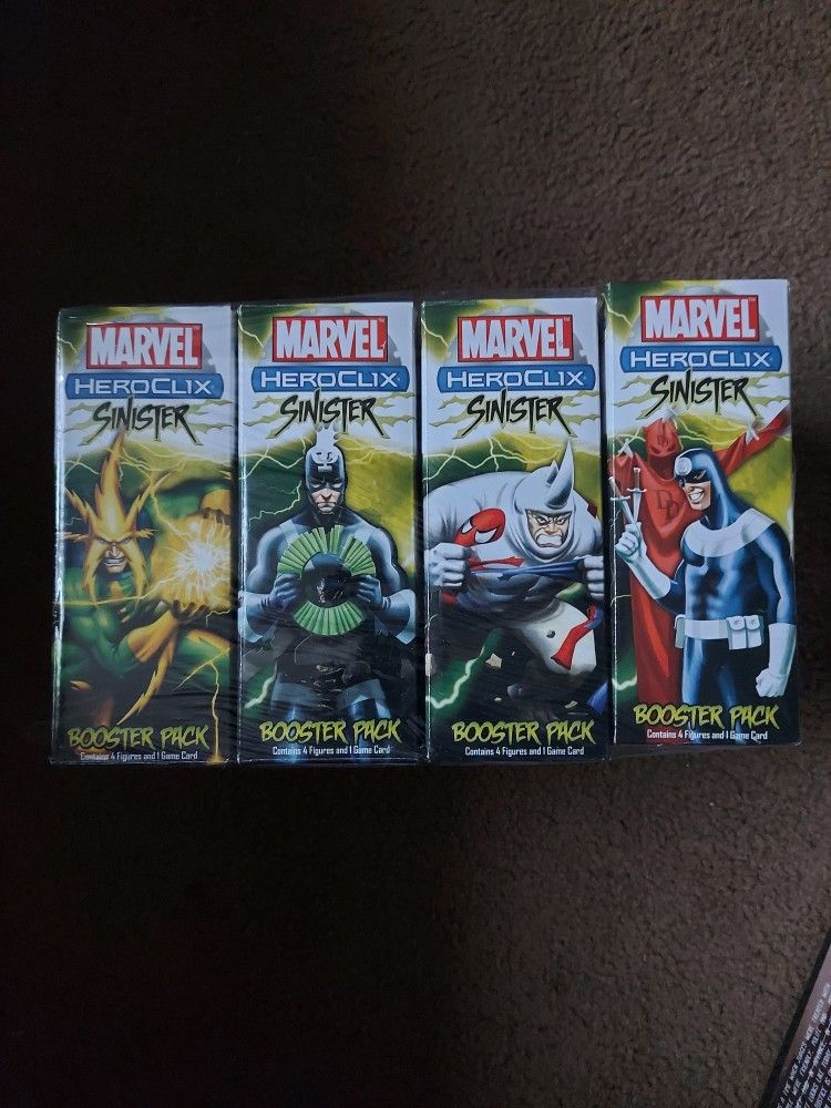 Marvel HeroClix Sinister Booster Brick (12) Boxes