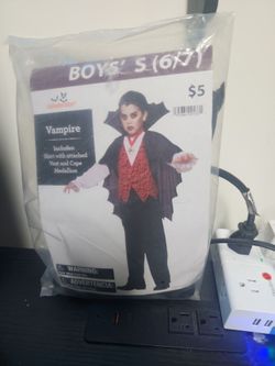 Boys small vampire costume