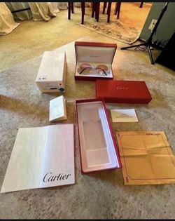 Vintage Cartier SunGlasses Mid 1990 /2000  100% Authentic Platinum Frames 