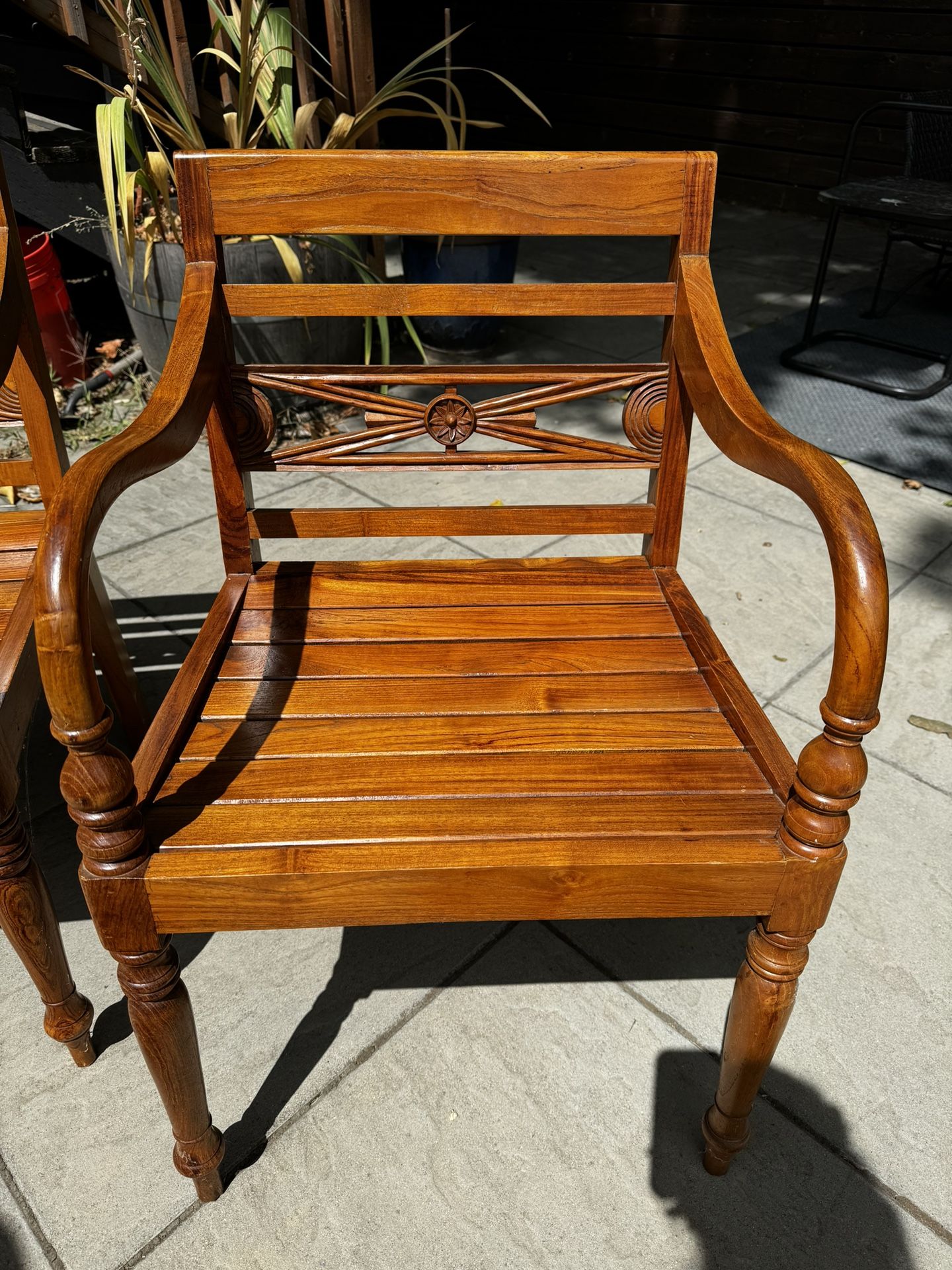 Teak Chair $225 For One Or $400 For Pair