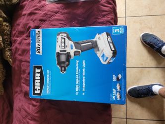 Hart Impact Driver Kit And 2 Pack Battery 20 V