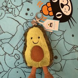 Jellycat Amuseables Avocado Bag Charm-Retired