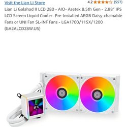 LCD 280mm White Cooler