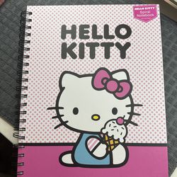 Hello Kitty Spiral Notebook * Firm On Price*