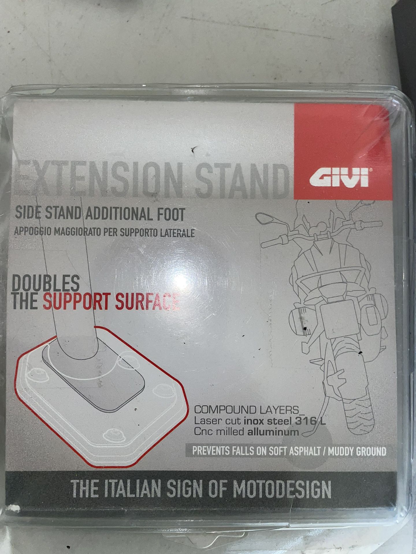 GIVI ES5112 Side Stand Foot Enlarger for BMW R1200GS LengthC Adventure & R1250GS Adventure