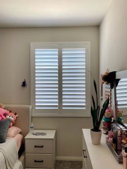 Real Basswood Plantation Shutters | Custom Window Shutters Sliding Door Shutters Interior Shutters Installation