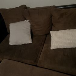 Brown sectional 