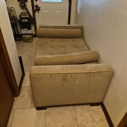 Golden Oversized Chaise Lounge