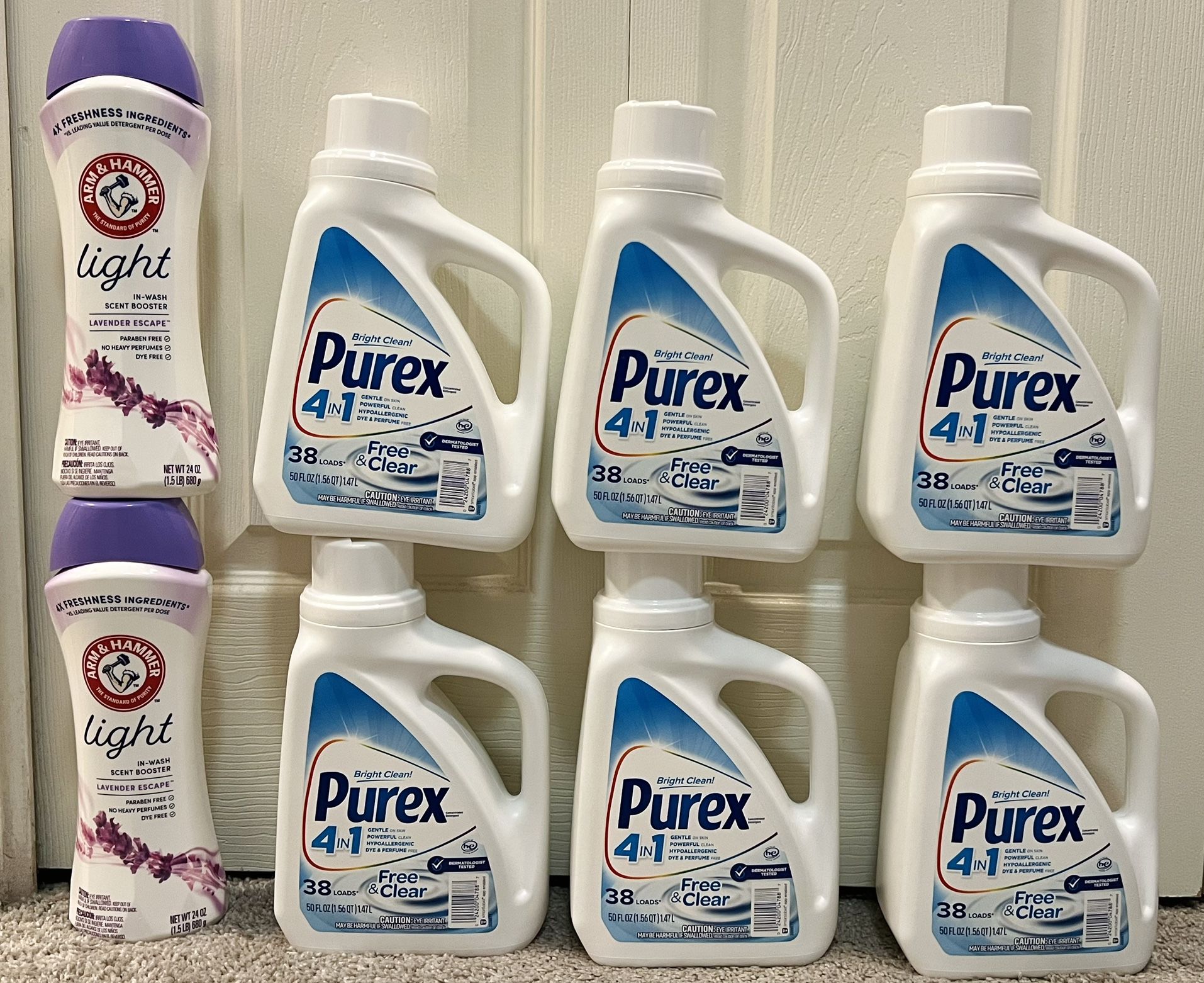 Purex Free Clear & Arm And Hammer Bundle (8 For $30)