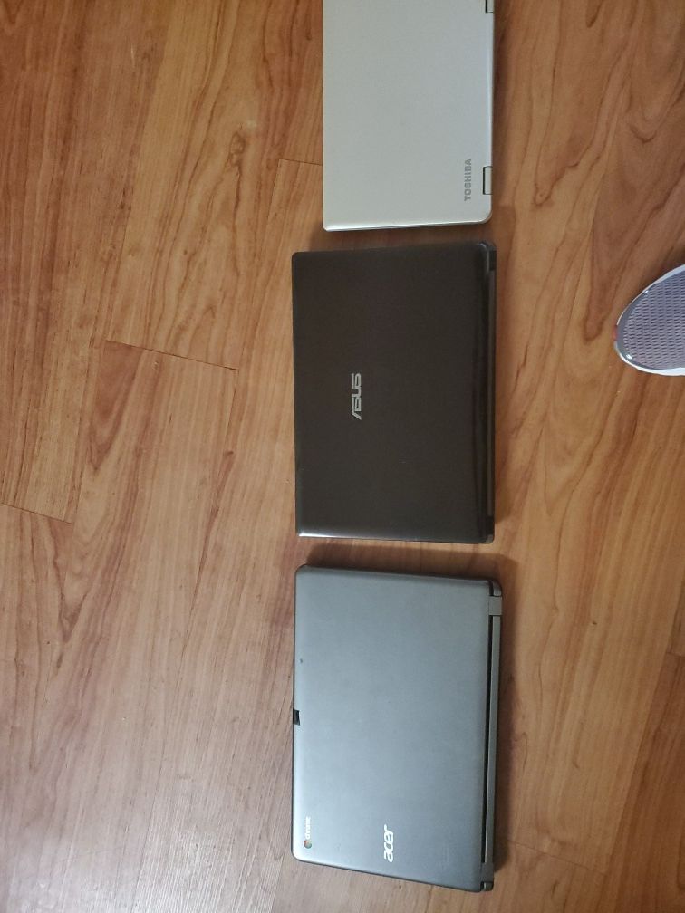 Acer chrome Asus and Toshiba laptop