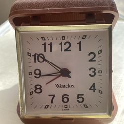 Mechanical Westclox alarm working clock