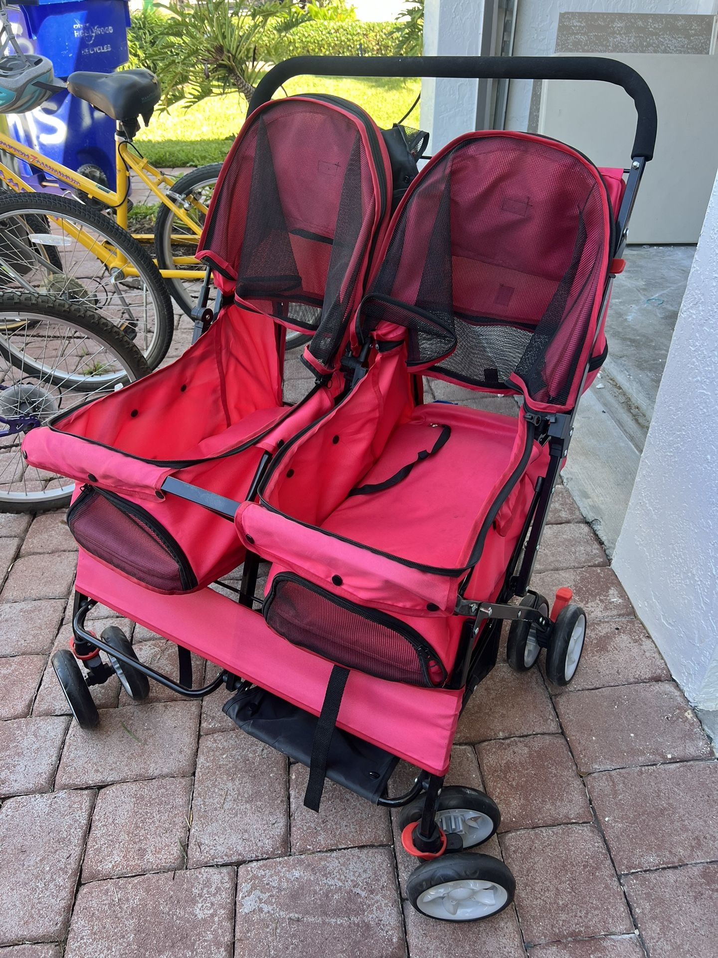Dog pets Double Stroller
