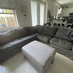 IKEA Ektrop sectional With grey Cover  