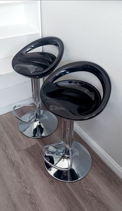Black Bar Stools ::: 2 Pcs/Set
