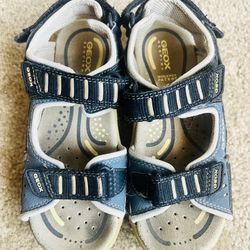 Geox Respira sandals blue 13 toddler boy leather open-toe 