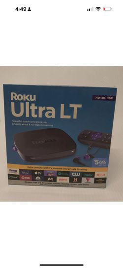New Roku Ultra LT Powerful Quad-Core Processor Streaming Device HD/4K/HDR