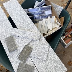 Mixed Box Of Random Tiles For Crafts