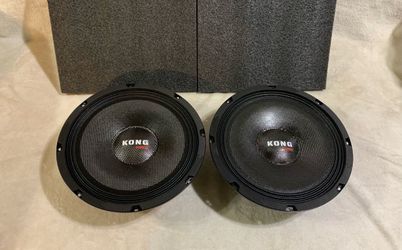New Pair 10" Kong Audio Shallow Mount Midrange Speakers