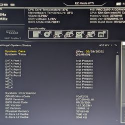 Intel 12600k, Msi Z690 Ddr4 Ram Pc Combo