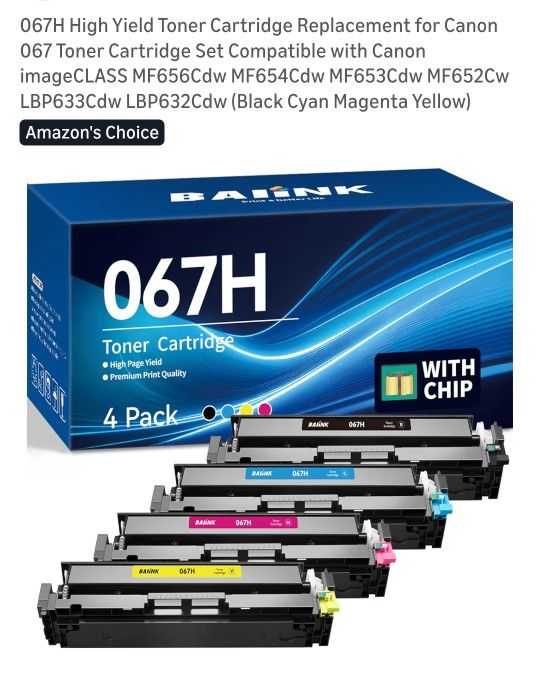 Toner Cartridge Replacement for Compatible with Canon
