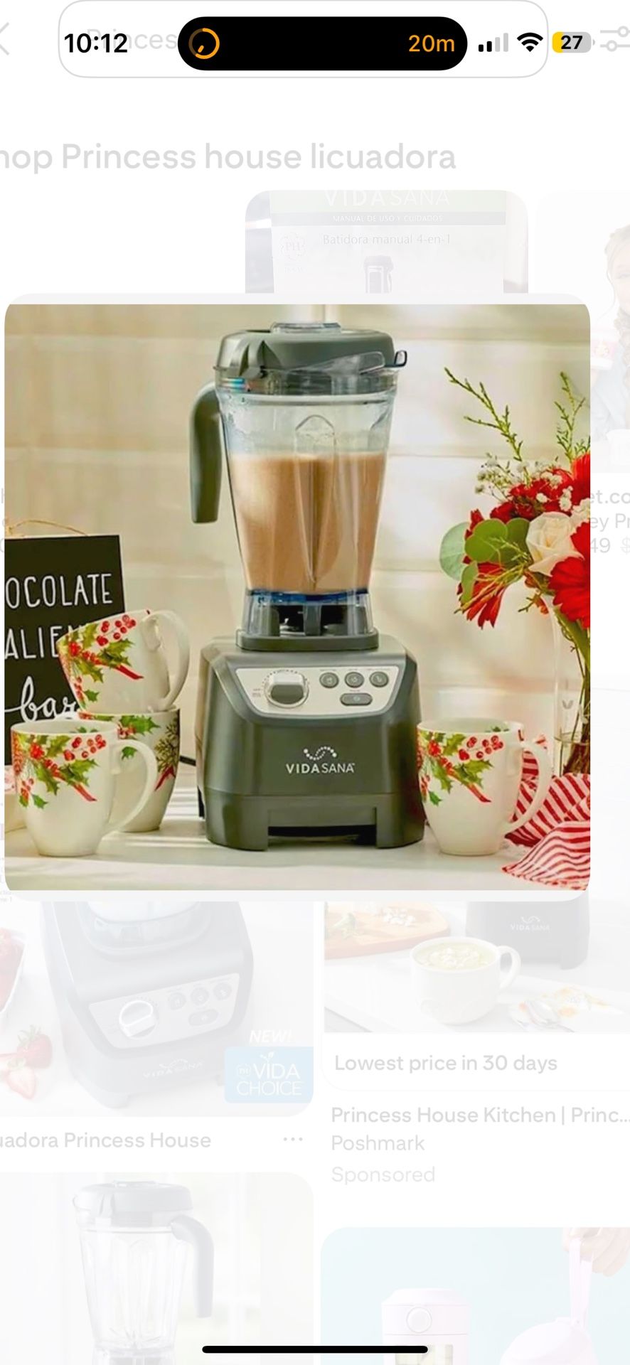 Princess House Licuadora De Alta Potencia / High Power Blender