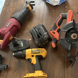 Dewalt Hammer Drill, Circular Saw & Saw Saw 