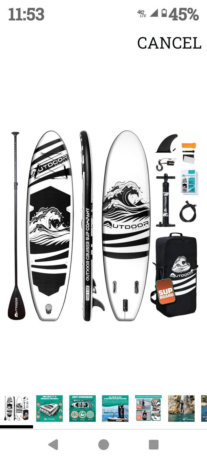 Outdoor Cruiser Inflatable Paddle Board