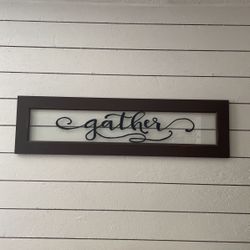 Customizable Calligraphy Glass And Wood Sign