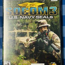 SOCOM 3: U.S. Navy SEALs (Sony PlayStation 2, 2005) With Manual Fast Shipping