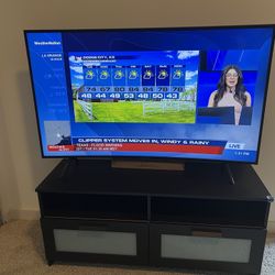Samsung 55in Curved TV & TV Stand (with 2 Drawers)