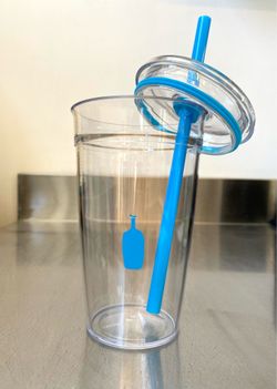 Blue Bottle Coffee 16 oz Clear Cold Tumbler- NEW
