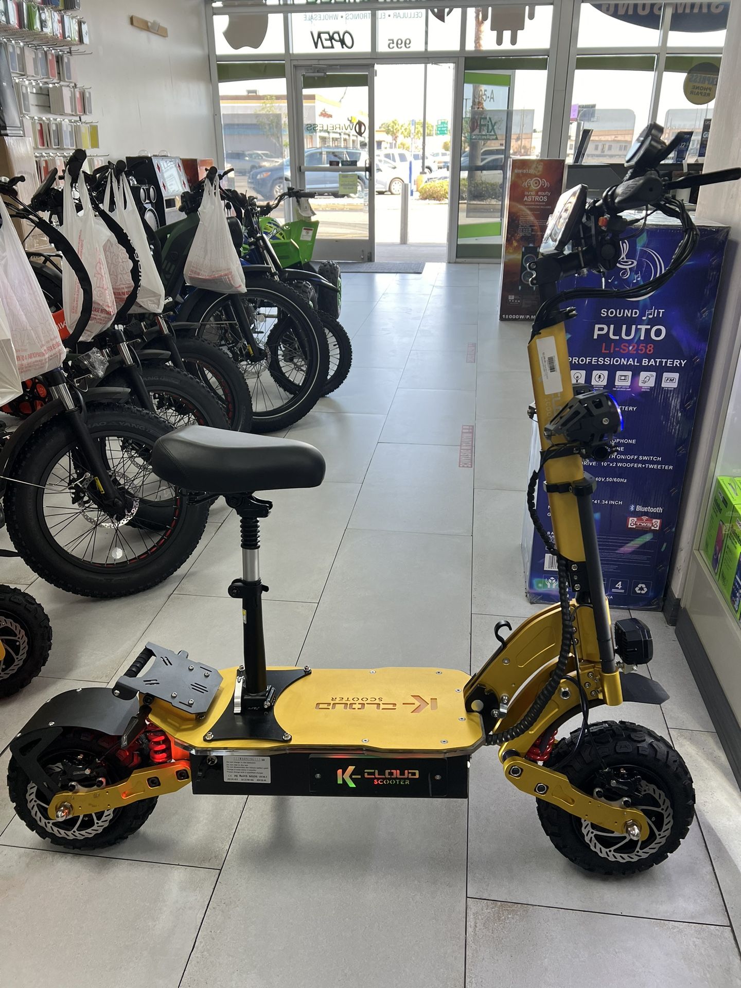 K Cloud K6 Electric Scooter 60mph! Finance For $50 Down Payment!!