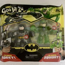 New Heroes of Goo Jit Zu DC Pack Batman Vs Riddler Action Figure Fun Kids Toys