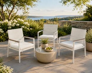 Outdoor 3 Piece Conversation Seating Set - 3 Chairs.   3 Piece Outdoor seating Set includes - 3 Chairs