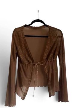 New Ladies Brown Cardigan M/L