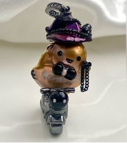 Premium Quality Natural Gold Flameball Pearl Witch Detachable Pendant